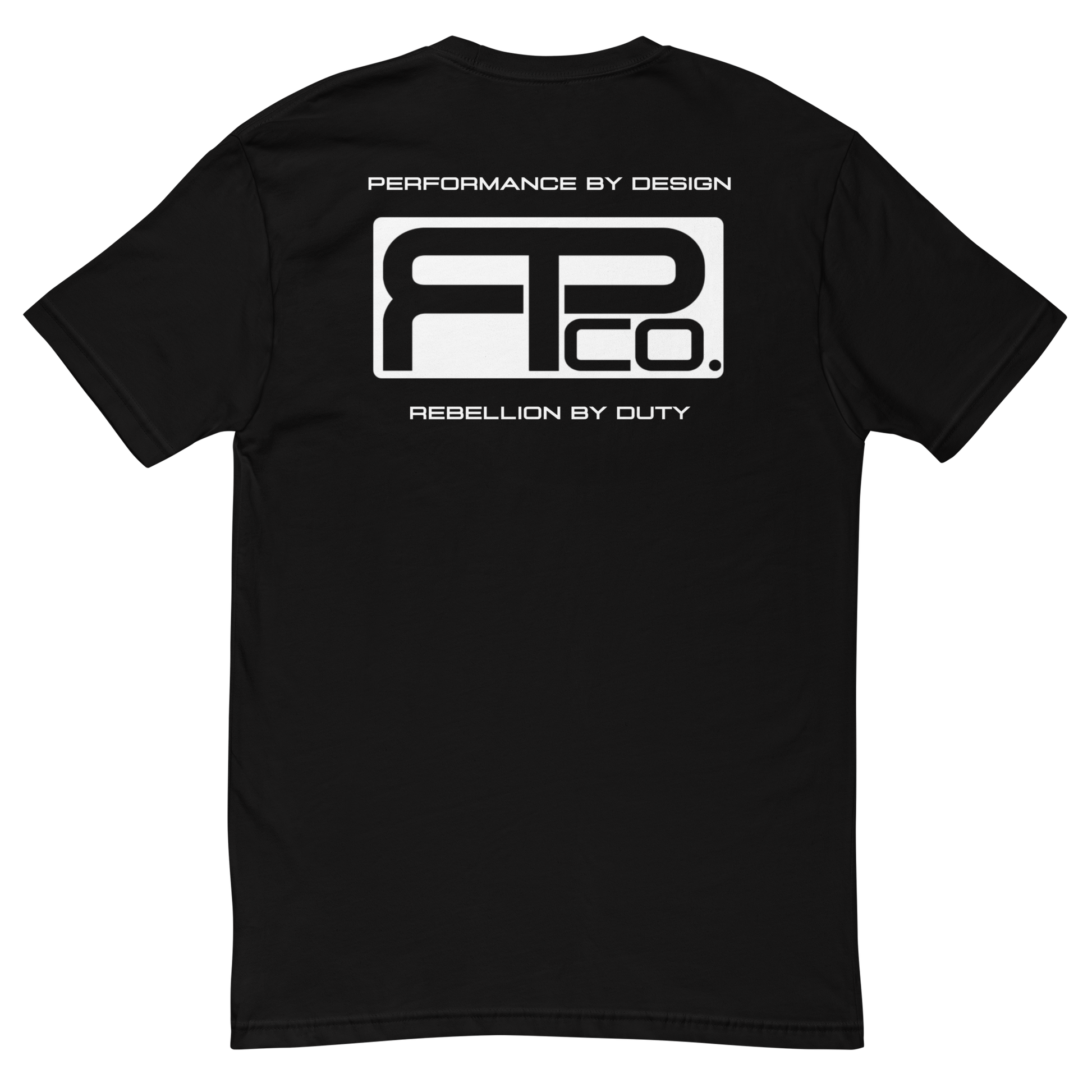 performance rebellion t-shirt, black, back