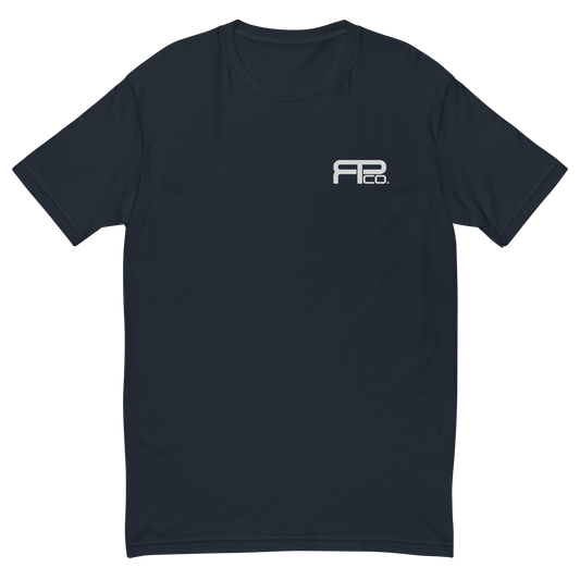 Performance rebellion t-shirt. Front, Navy